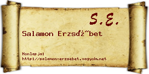 Salamon Erzsébet névjegykártya
