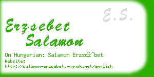 erzsebet salamon business card